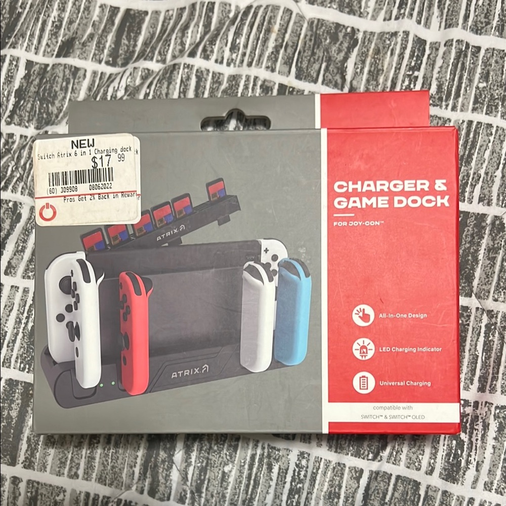 Atrix Charger and Game Dock for Nintendo Switch